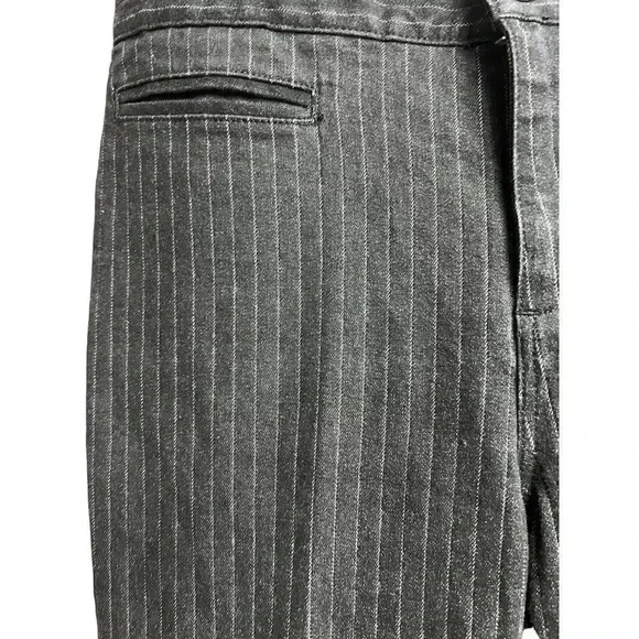 Lauren Jeans Co. Ralph Lauren Black White Pin Stripes Jeans Straight Leg Denim - Picture 7 of 9